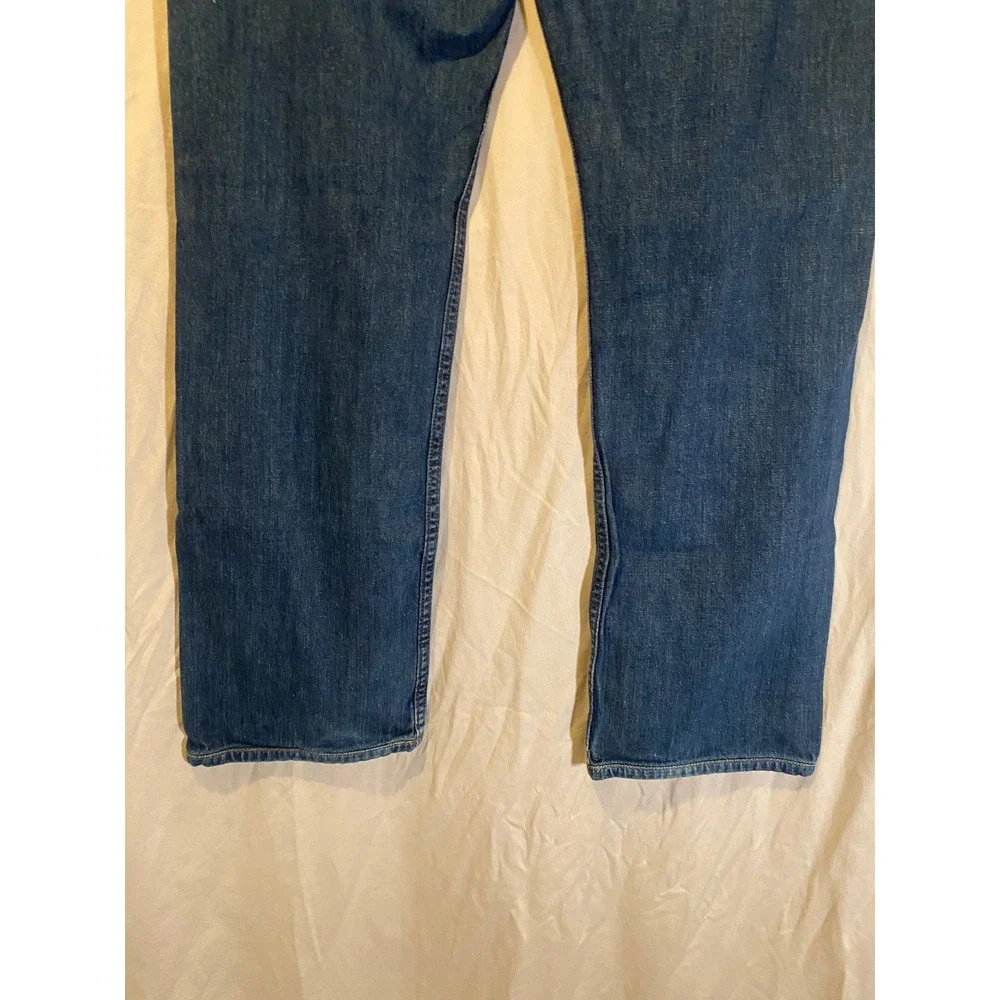 Levis 569 Loose Straight Jeans Mens 32x34 Blue Denim Dark Wash